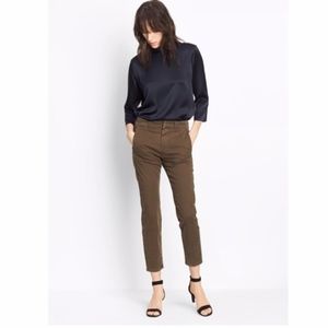 Vince | Crop Corduroy Olive Pant
